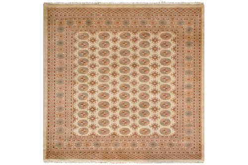 100% Wool Cream Fine Pakistan Bokhara Rug Design Handknotted in Pakistan with a 10mm pile Image 6