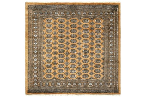 100% Wool Gold Fine Pakistan Bokhara Rug Design Handknotted in Pakistan with a 10mm pile Image 6