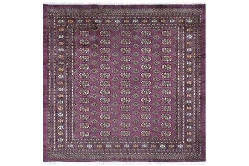 100% Wool Purple Fine Pakistan Bokhara Rug Design Handknotted in Pakistan with a 10mm pile Image 5