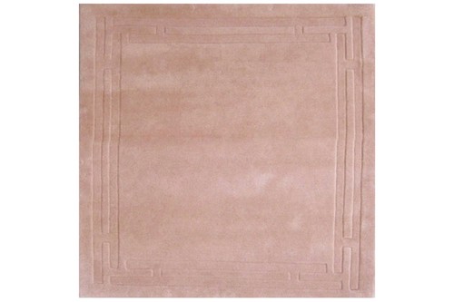 100% Wool Peach Lippa Plain Carved Indian Rug Design Handtufted in India with a 13mm pile Image 5