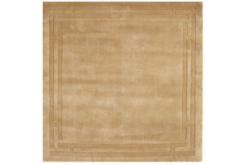 100% Wool Gold Lippa Plain Carved Indian Rug Design Handtufted in India with a 13mm pile Image 5
