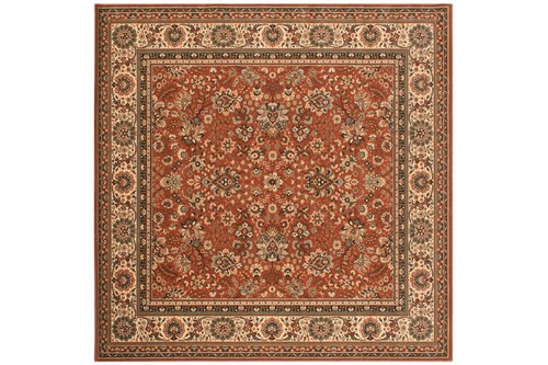 100% Wool Rust Kashmir Woven Rug Design Machine Woven T5 Grade in Belgium with a 10mm pile Image 6