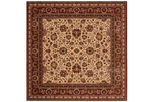 100% Wool Cream Kashmir Woven Rug Design Machine Woven T5 Grade in Belgium with a 10mm pile Image 7