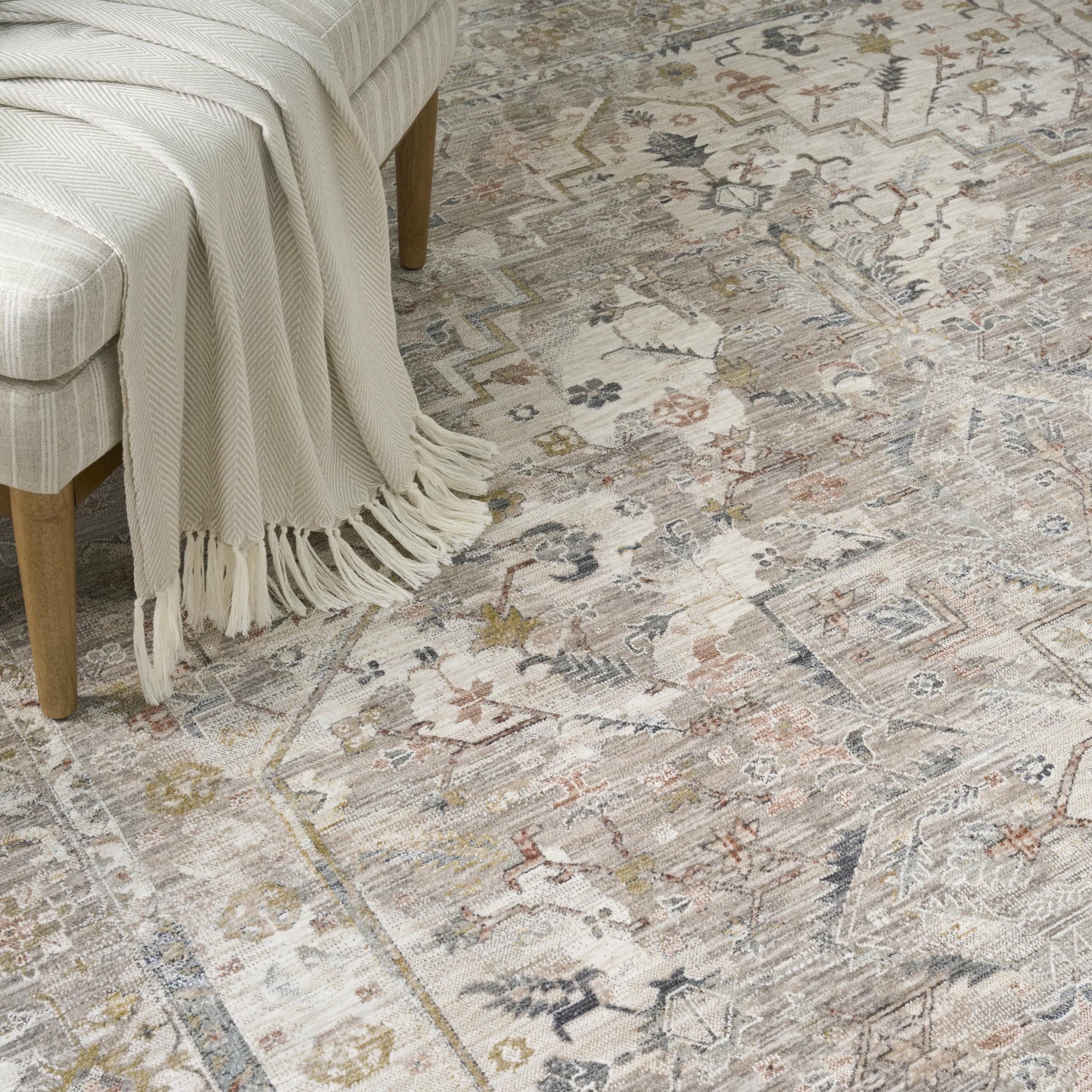 ANTIQUE FUSION - ANF02 - Ivory Multicolour rug, photo 6