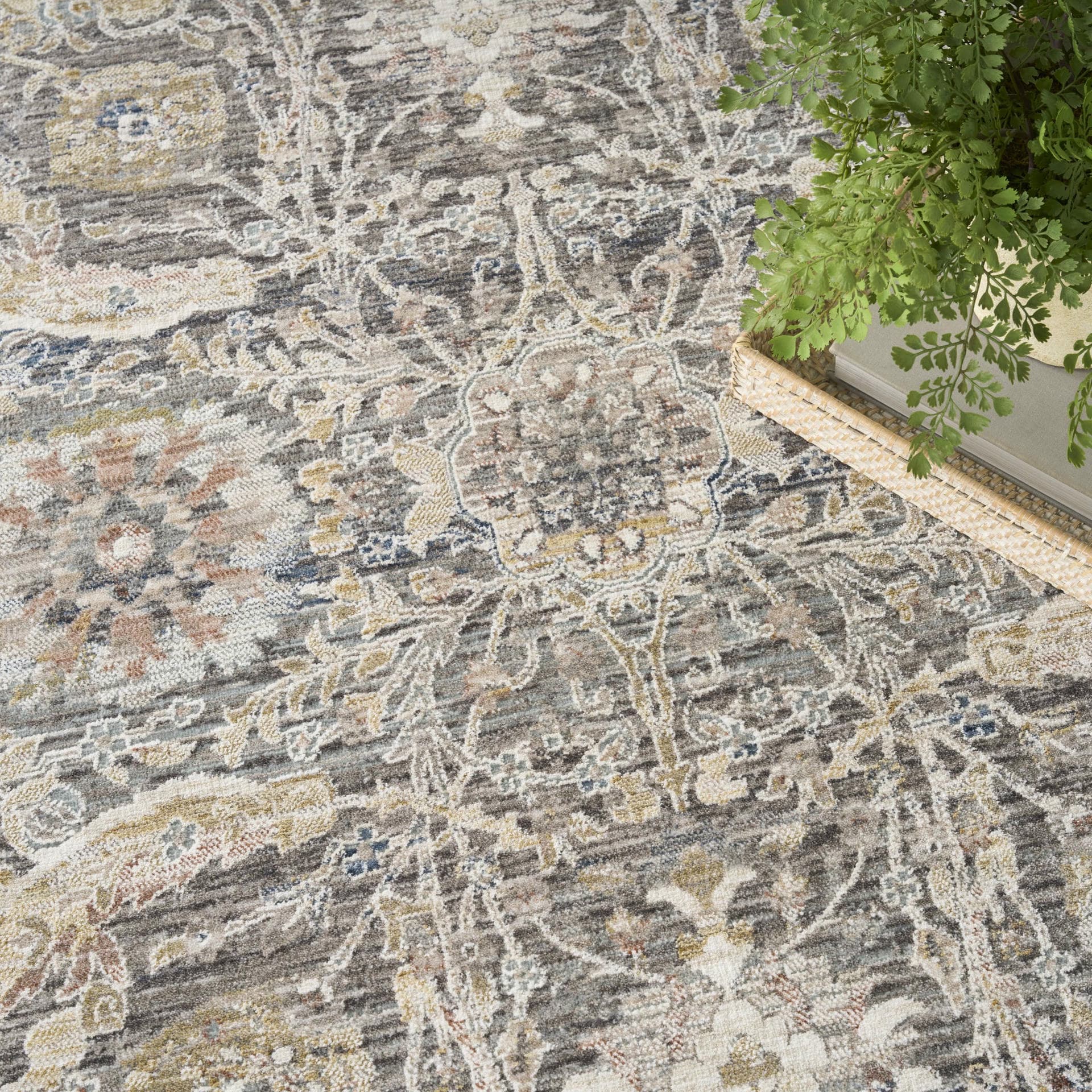 ANTIQUE FUSION - ANF03 - Charcoal Multicolour rug, photo 6