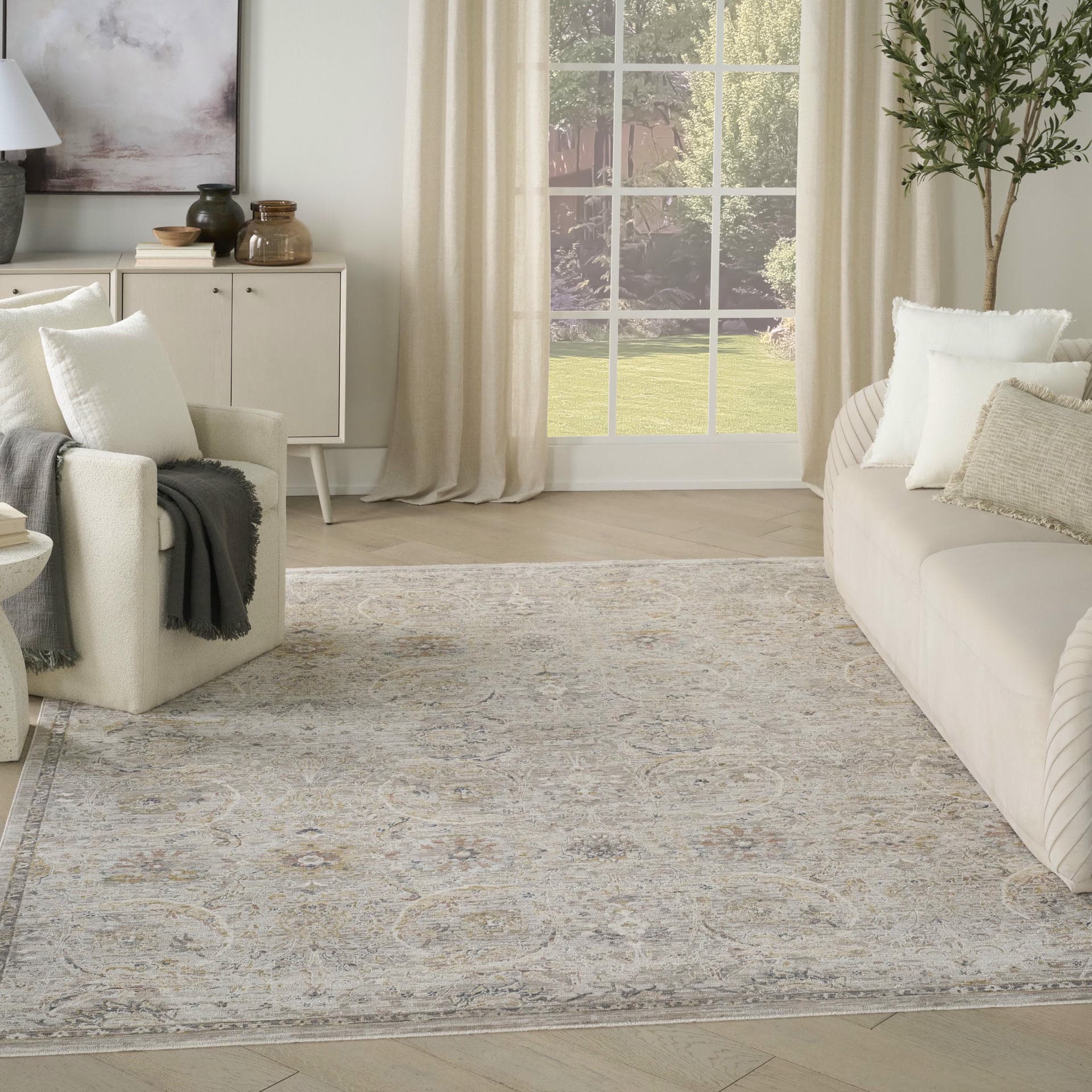 ANTIQUE FUSION - ANF03 - Light Grey rug, photo 7