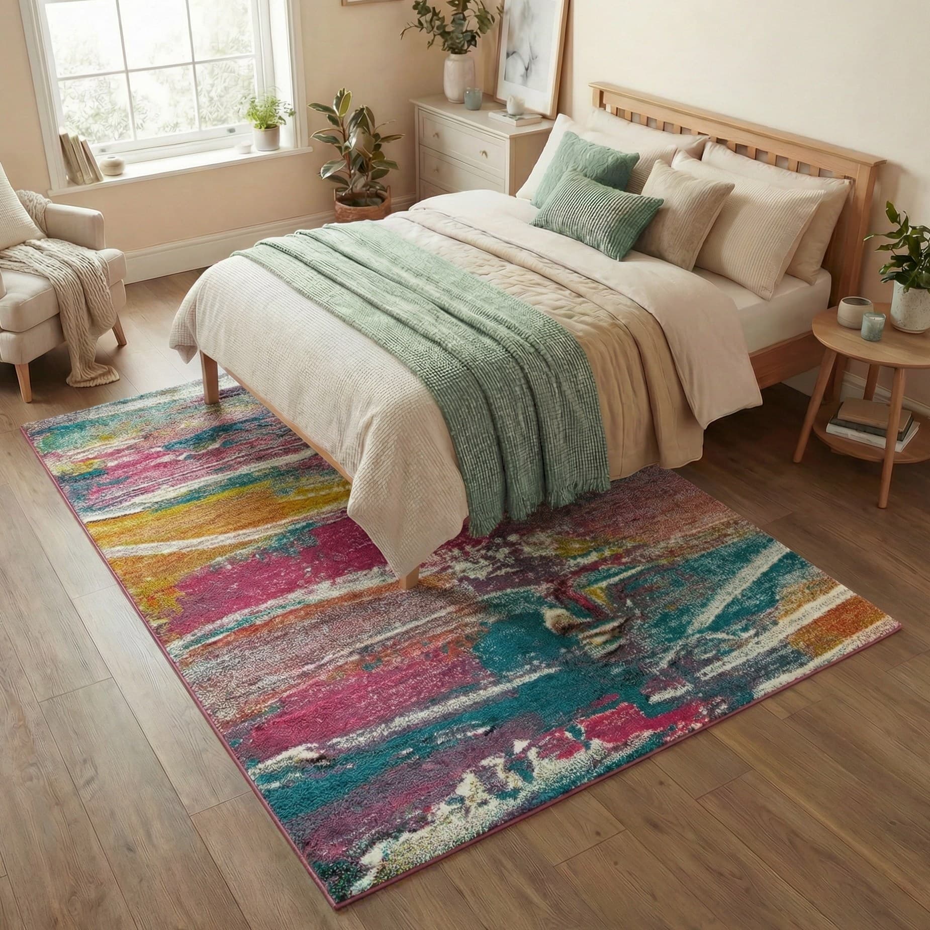 ART COLLECTION - ART107 - Light Multicolour rug, photo 4