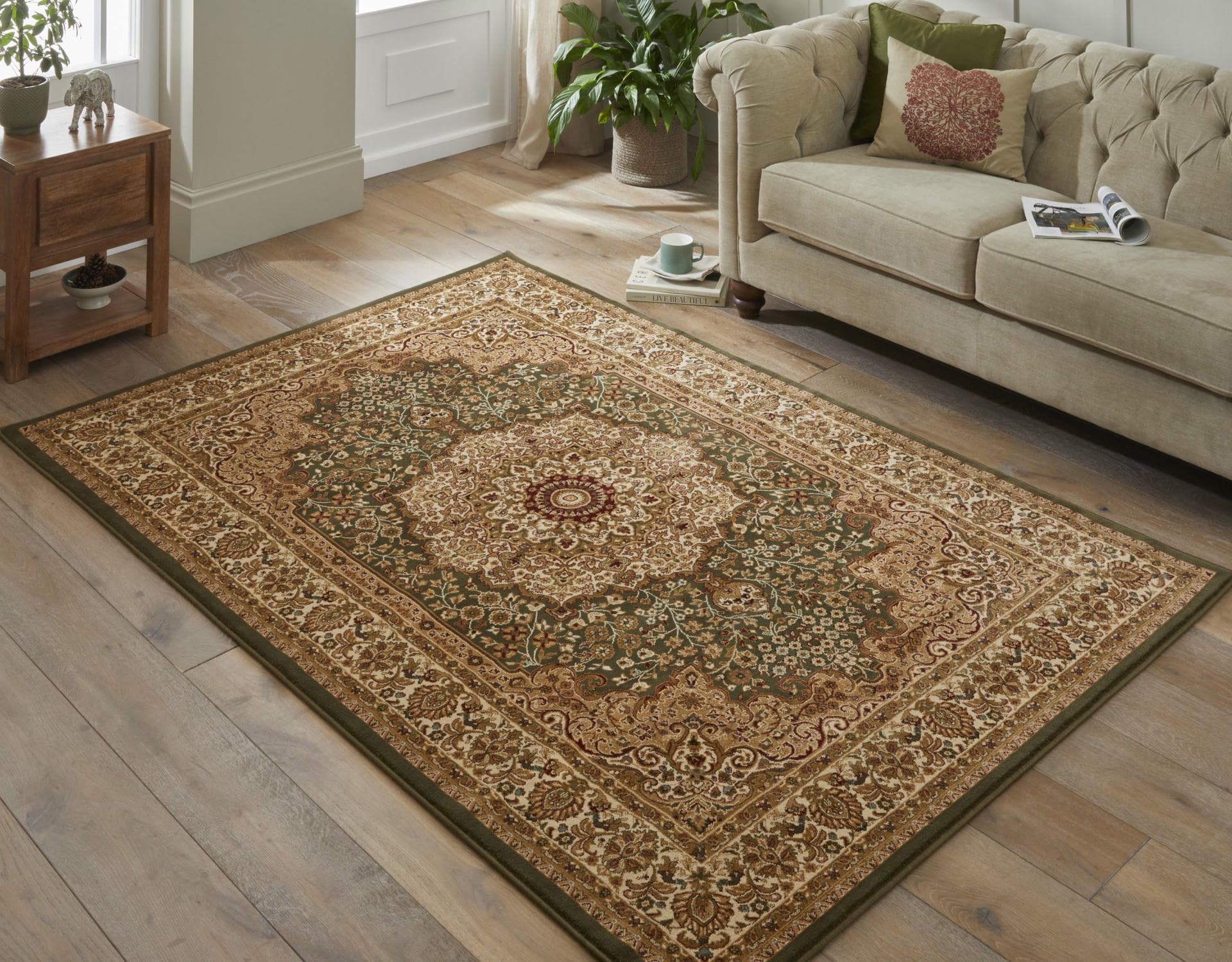 GRAND HERITAGE - GH101 - Green rug, photo 2