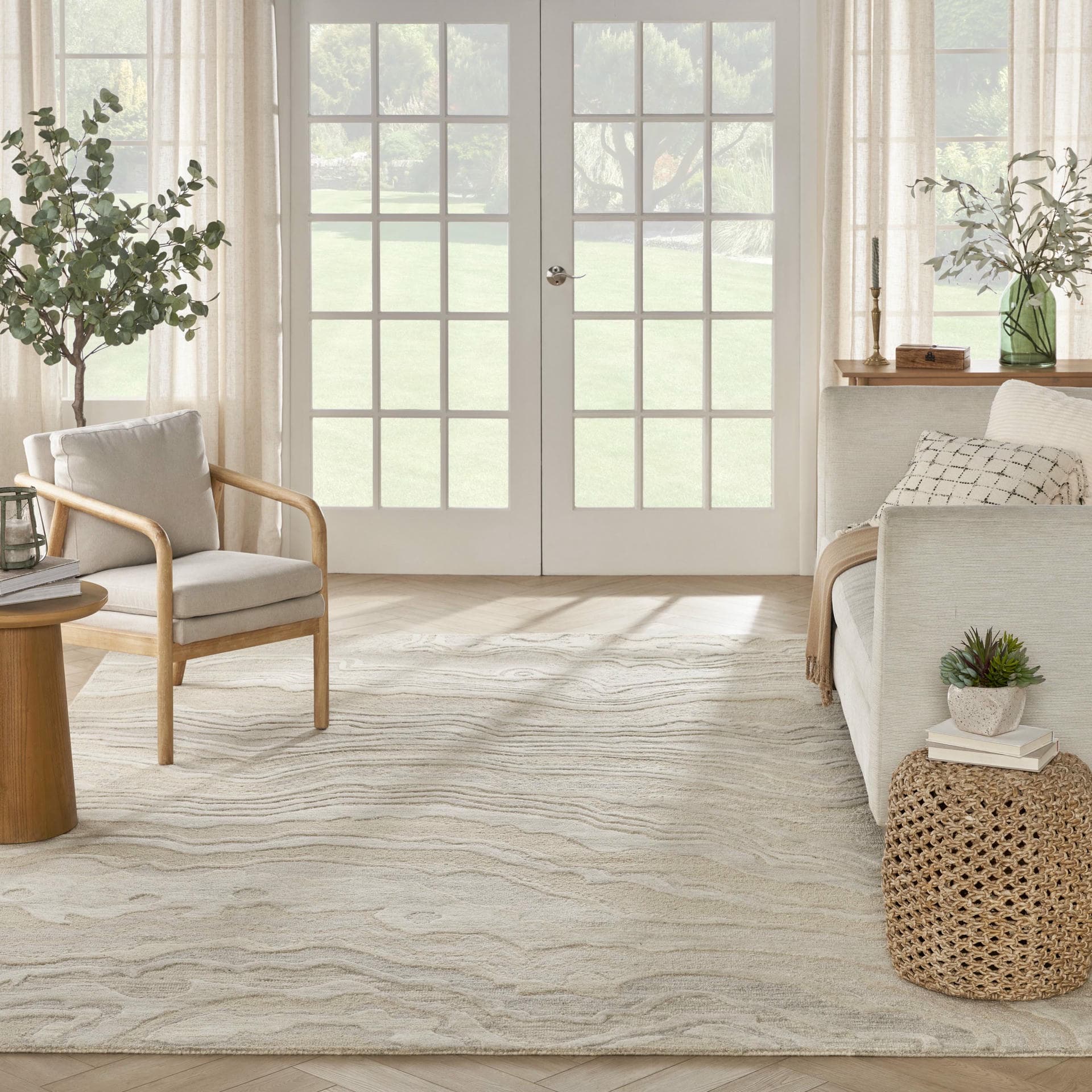 GRACEFUL - GRU01 - BEIGE rug, photo 9
