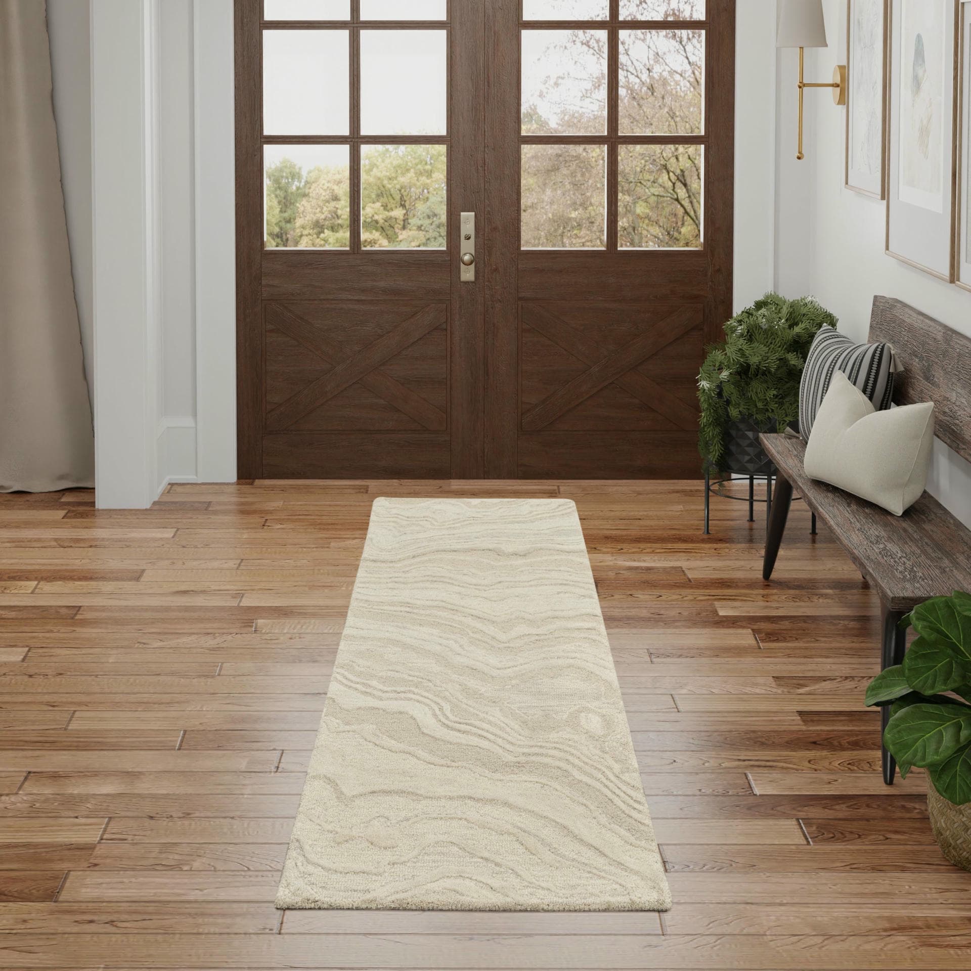 GRACEFUL - GRU01 - BEIGE rug, photo 11