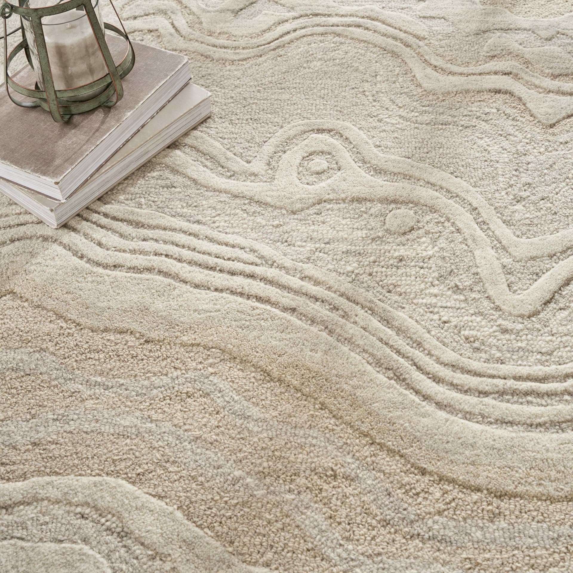 GRACEFUL - GRU01 - BEIGE rug, photo 12
