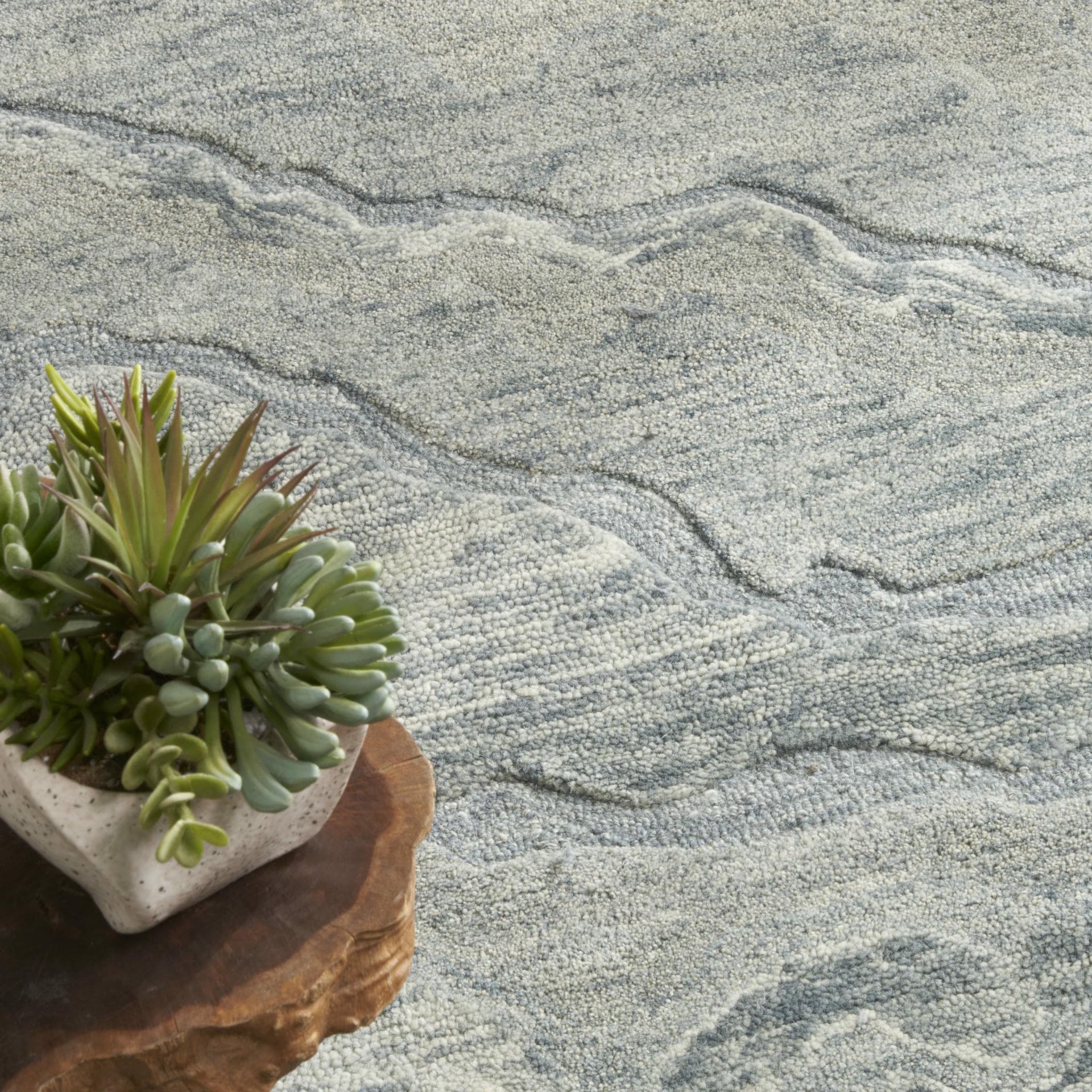 GRACEFUL - GRU01 - BLUE rug, photo 10