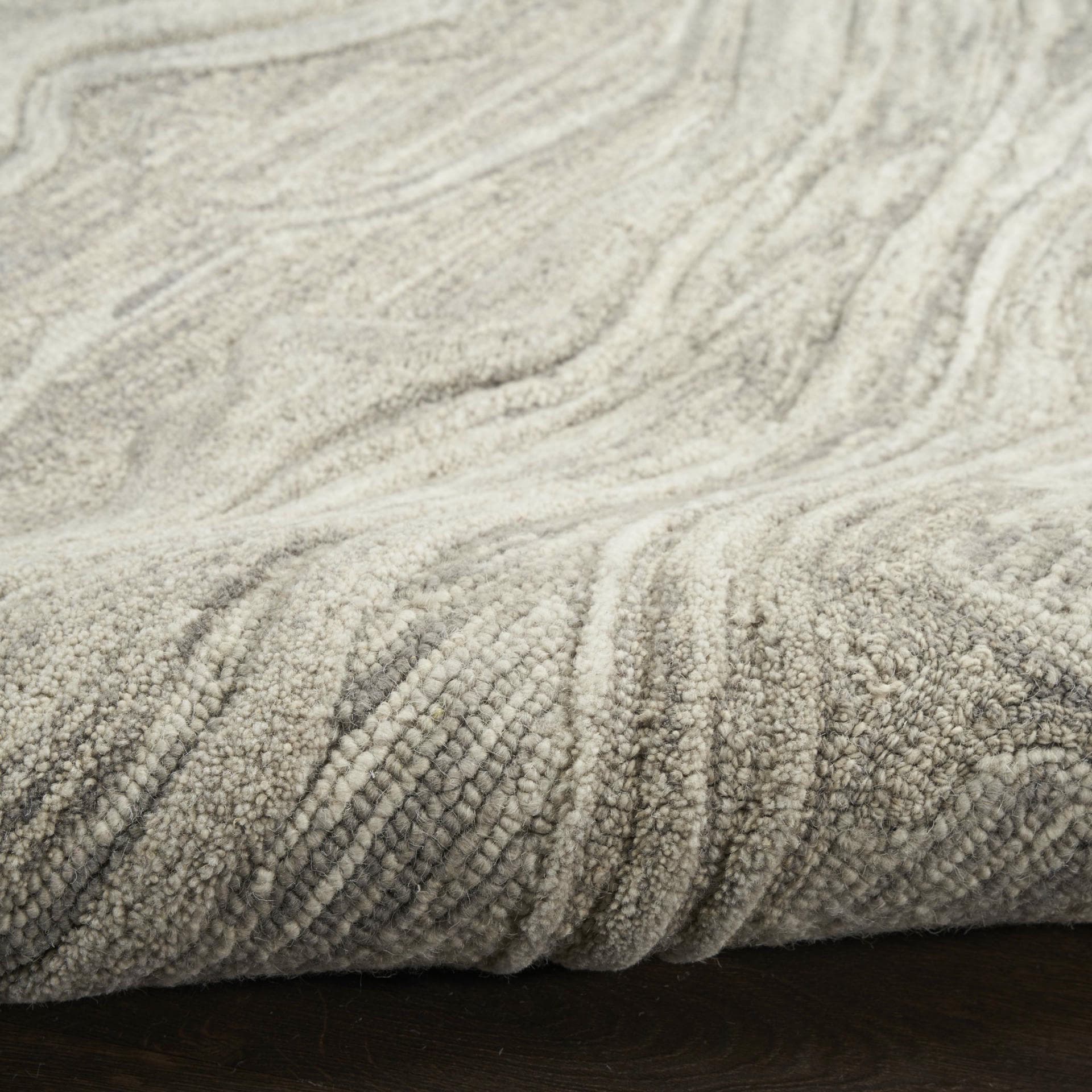 GRACEFUL - GRU01 - GREY rug, photo 5
