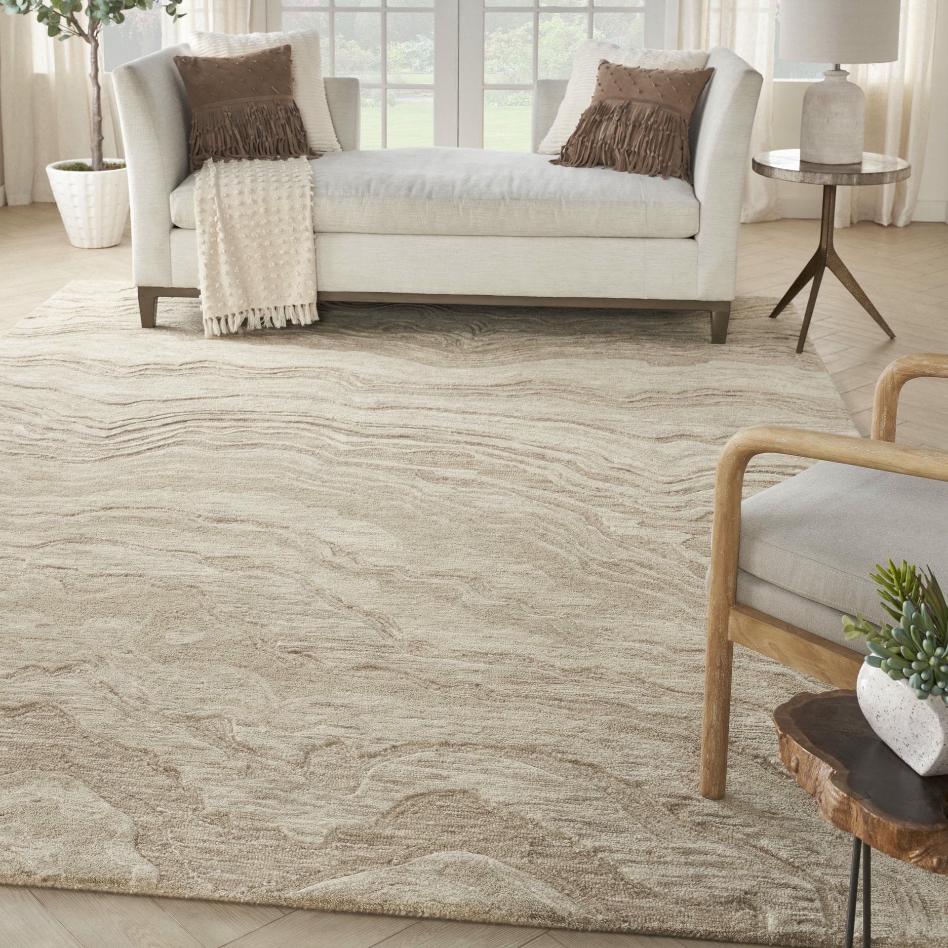 GRACEFUL - GRU01 - TAUPE rug, photo 7