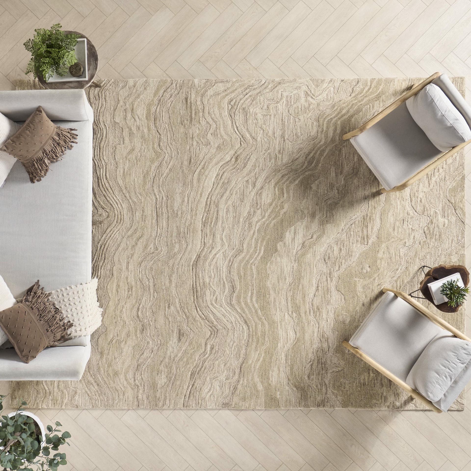 GRACEFUL - GRU01 - TAUPE rug, photo 9
