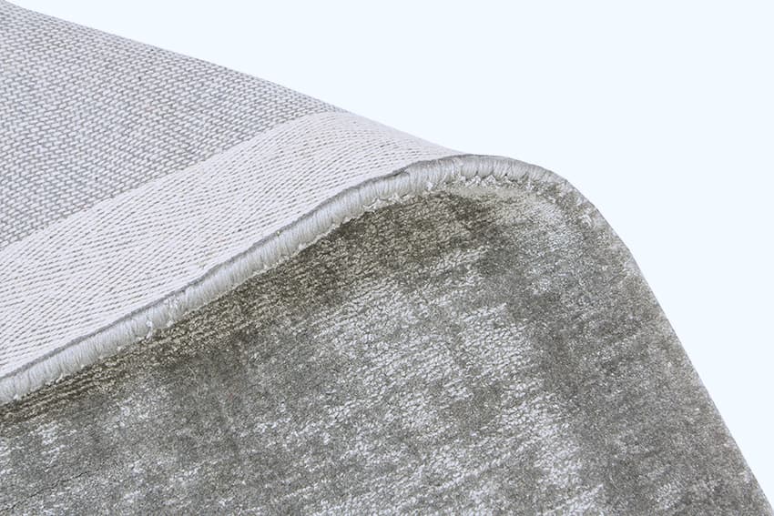 Lippa Tip Sheared rug - Grey - Plain sheen effect handmade rug HHV018009