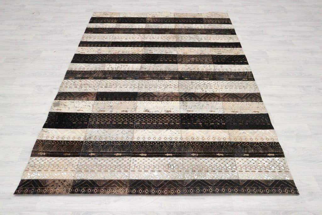Designer Leather Rug ILS020MIX A 220 x 149