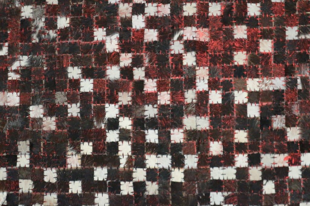 Designer Leather Rug ILS020MIX D 230 x 154