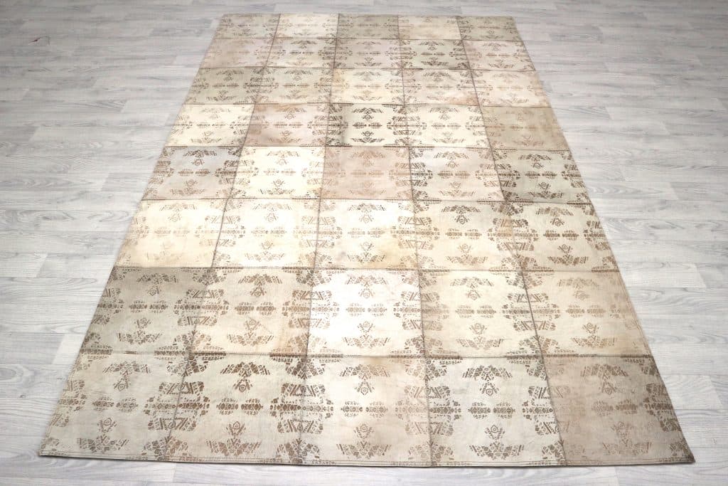 Designer Leather Rug ILS020MIX F 242 x 151