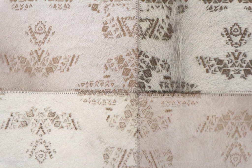 Designer Leather Rug ILS020MIX F 242 x 151