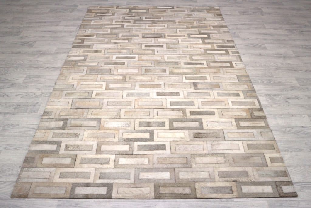 Designer Leather Rug ILS020MIX G 225 x 140
