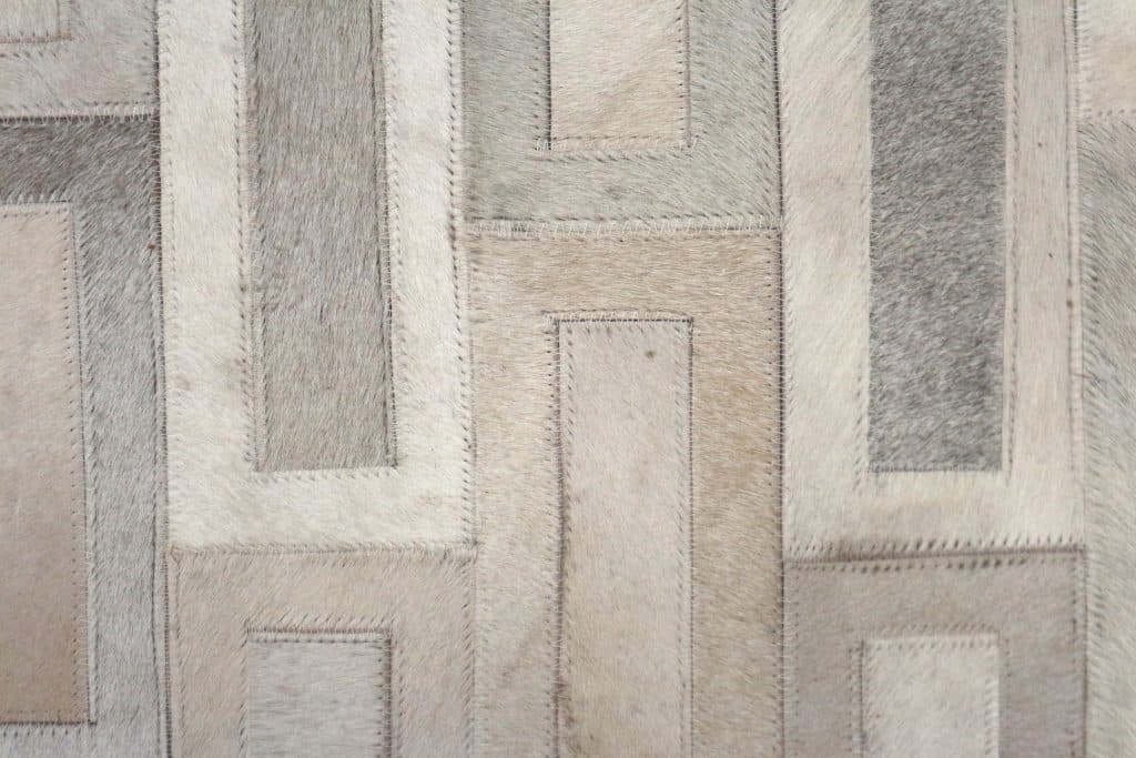 Designer Leather Rug ILS020MIX G 225 x 140