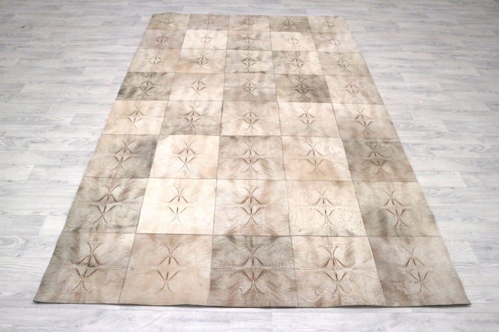 Designer Leather Rug ILS020MIX H 242 x 151