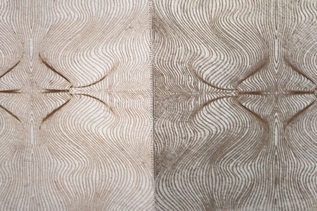 Designer Leather Rug ILS020MIX H 242 x 151