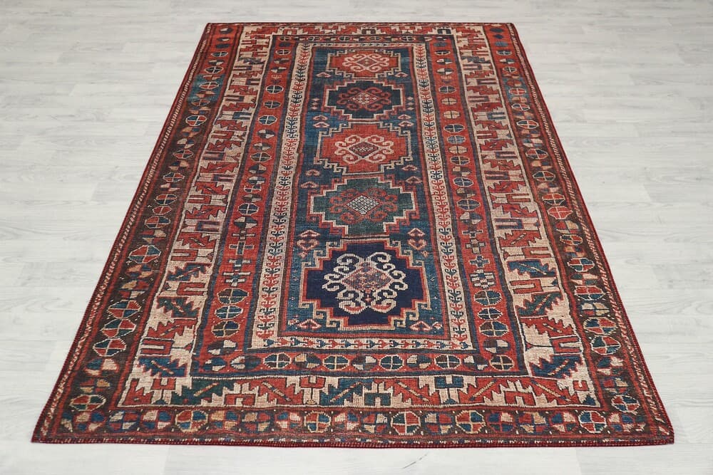 Pippur Printed Rug - Red - ZDB018703