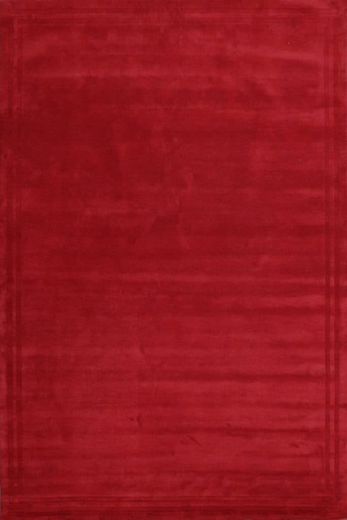 Lippa Plain Carved Rug - Red - Plain 100% wool rug with carved desig HHL030005 420 x 300