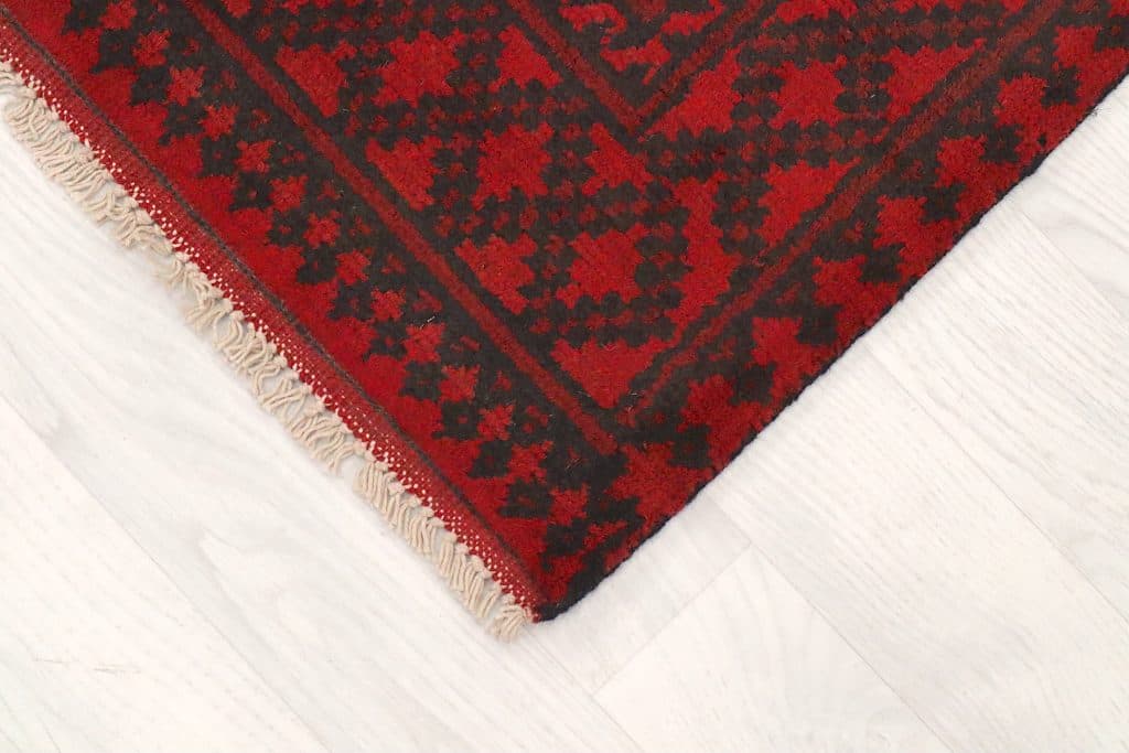 Fine Afghan Red Rug ARE042000 187x84