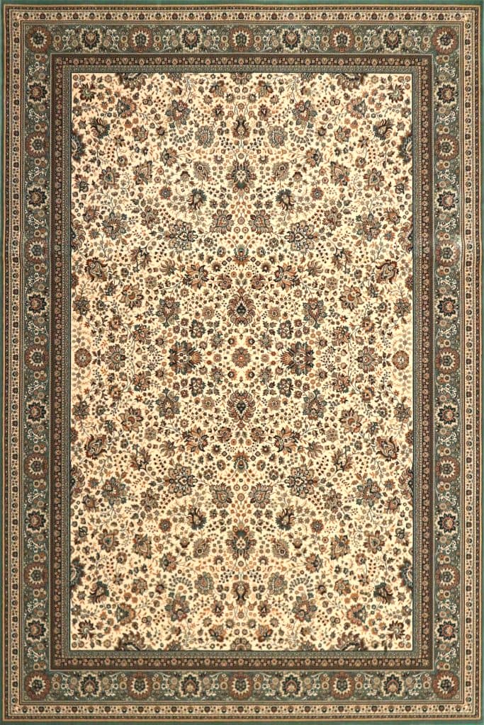 Kashmir woven rug - Red - Machine woven rug with Traditional design KAS029D27 400  x300