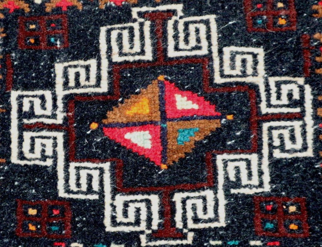 Fine Afghan Handknotted Bag - AFG001BAG 41 x 41 B