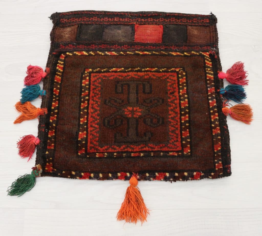 Fine Afghan Handknotted Bag - AFG001BAG 43 x 43 D