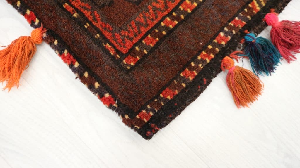 Fine Afghan Handknotted Bag - AFG001BAG 43 x 43 D
