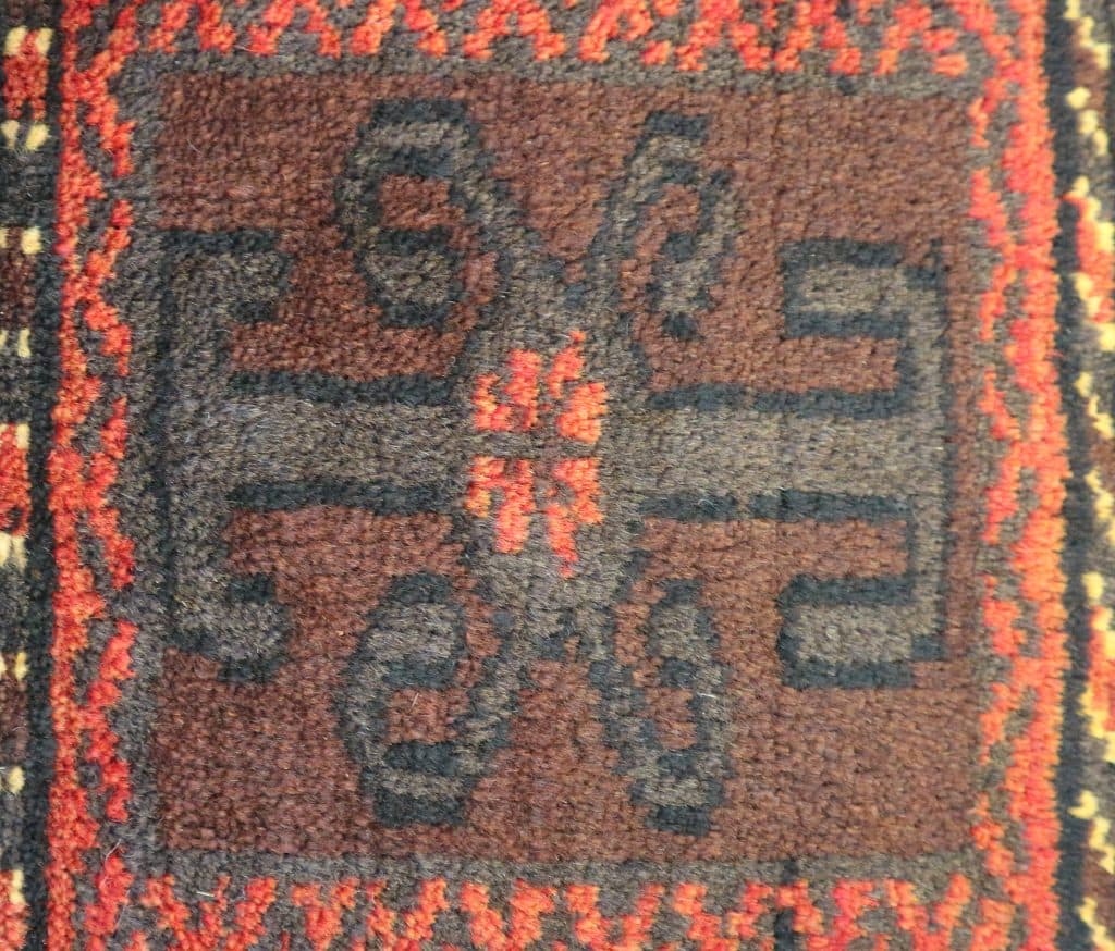 Fine Afghan Handknotted Bag - AFG001BAG 43 x 43 D