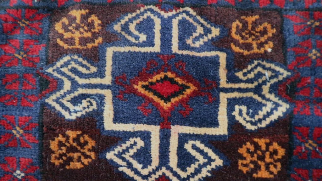 Fine Afghan Handknotted Bag - AFG001BAG 40 x 38 E