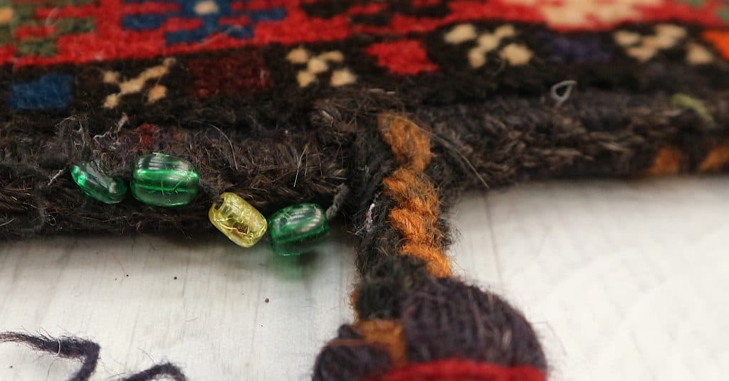 Fine Afghan Handknotted Bag - AFG001BAG 39 x 38 F
