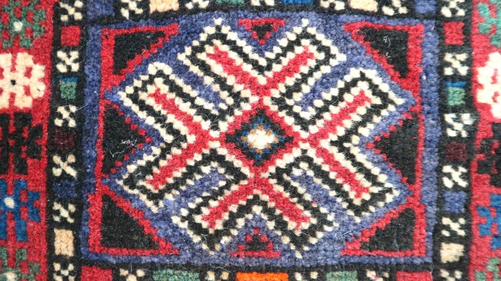 Fine Afghan Handknotted Bag - AFG001BAG 39 x 38 F