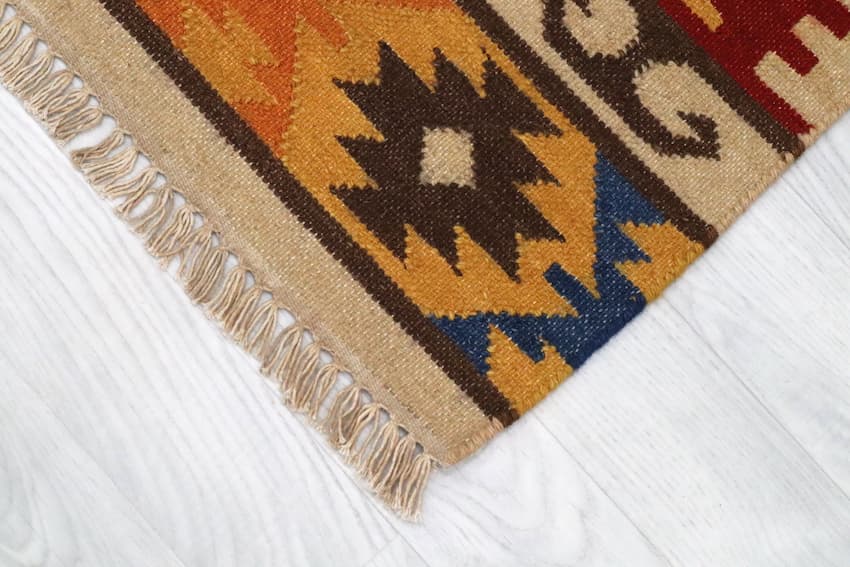 Indian Kelim Rug - Multicoloured - Flatweave Tribal design rug IKL042000 183 X 80 H