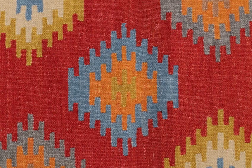 Indian Kelim Rug - Multicoloured - Flatweave Tribal design rug IKL042000 183 X 80 K