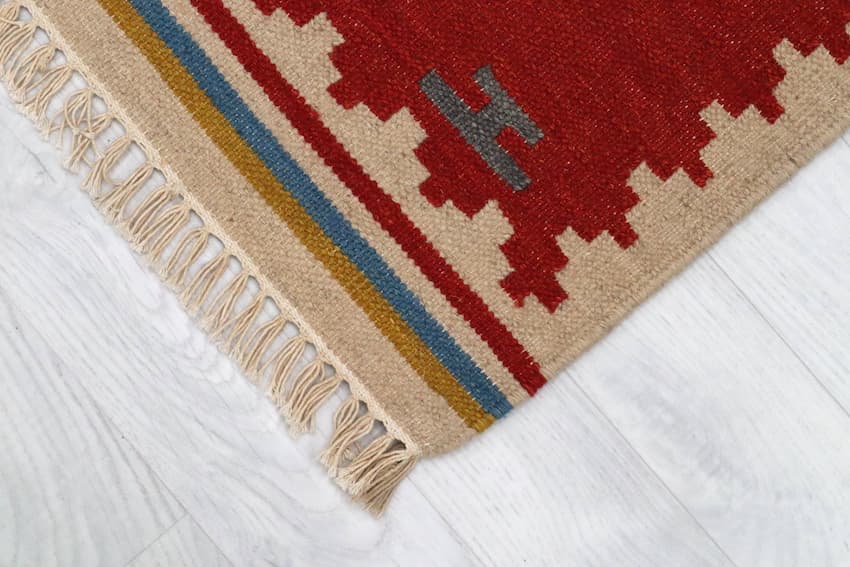 Indian Kelim Rug - Multicoloured - Flatweave Tribal design rug IKL042000 183 X 80 K