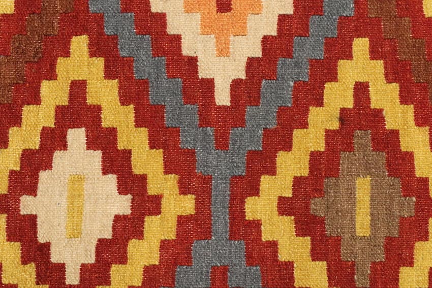 Indian Kelim Rug - Multicoloured - Flatweave Tribal design rug IKL044000 244 X 80  N
