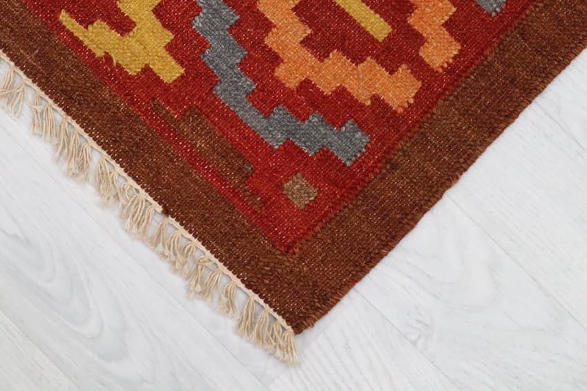 Indian Kelim Rug - Multicoloured - Flatweave Tribal design rug IKL044000 244 X 80 N