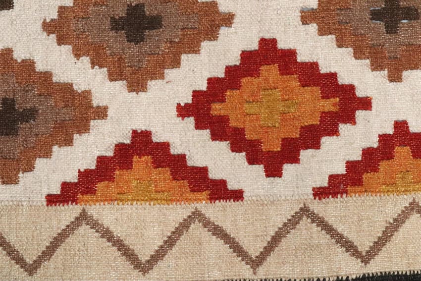 Indian Kelim Rug - Multicoloured - Flatweave Tribal design rug IKL013000 152 X 91 V