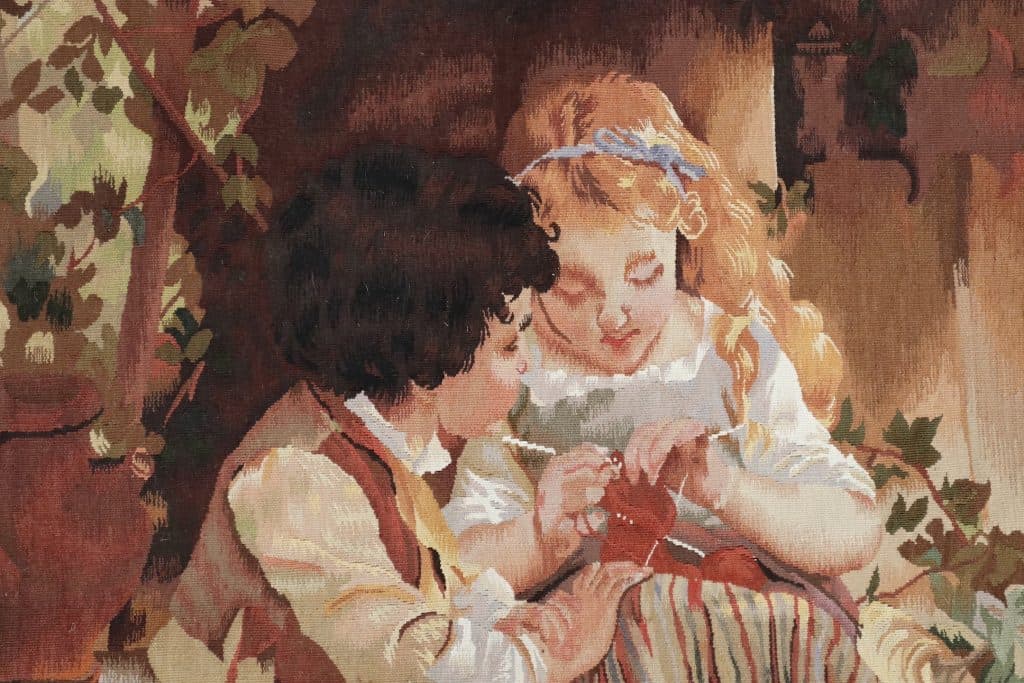 Chinese Tapestry Needlepoint Rug Wall Hanging TAP003000 94 x 77