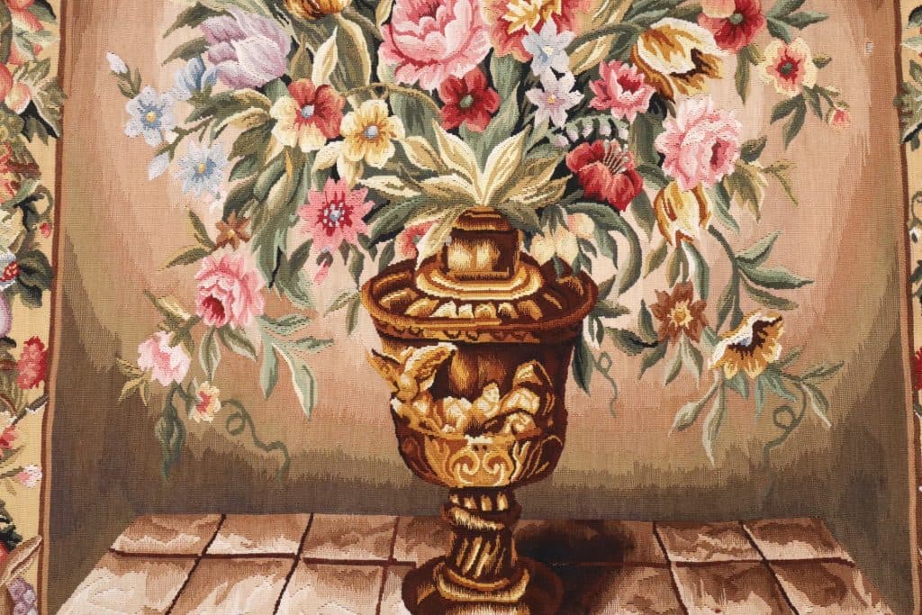Chinese Tapestry Needlepoint Rug Wall Hanging TAP005000 141x110