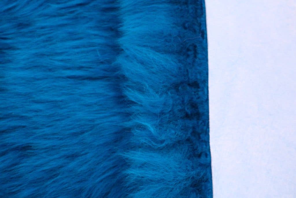 Single Natural Sheepskin - Royal Blue - 100% British Wool