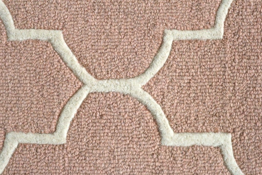 Lattice Design Rug - Pink - Indian Rug with Lattice Design DFS013702
