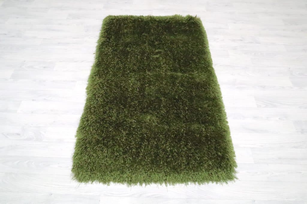 Polyester Shaggy Rug Green D Cls013C06 150cm x 80cm